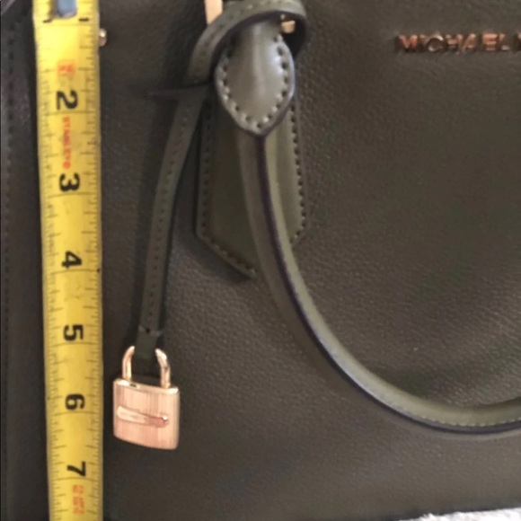 Army green mk handbag - Picture 3 of 6